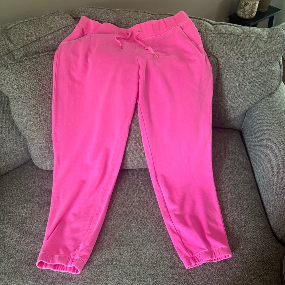 NWT- Lilly Pulitzer- Bright Pink Jogger Pants Sz XL